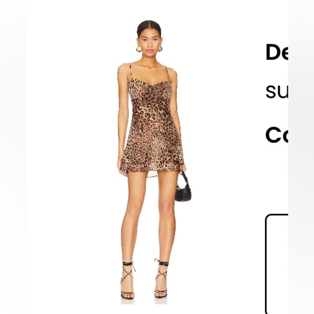 Revolve super down leopard mini dress